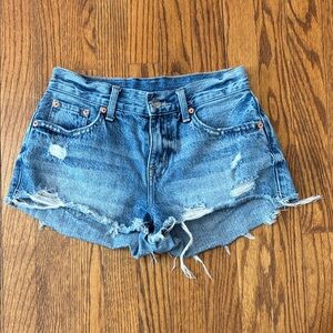 Pistola Distressed Denim Women Jean Shorts 100% cotton size 25